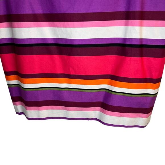 Liz Claiborne Women's Pencil Skirt Beach Rose Purple Pink White Stripe Sz 12 NWT - Picture 7 of 10